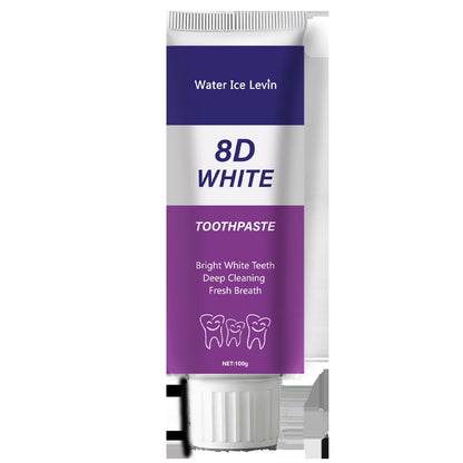8D Snow Toothpaste, Deep Cleansing, Contains Natural Plant Extracts, Freshens Breath, Formula That Enhances Confidence, Suitable for Adults and Teenagers, Enhances Confidence with Its Teeth Care